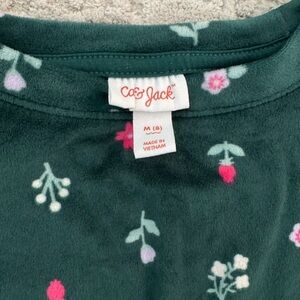 Cat & Jack Dark Green Floral Shirt